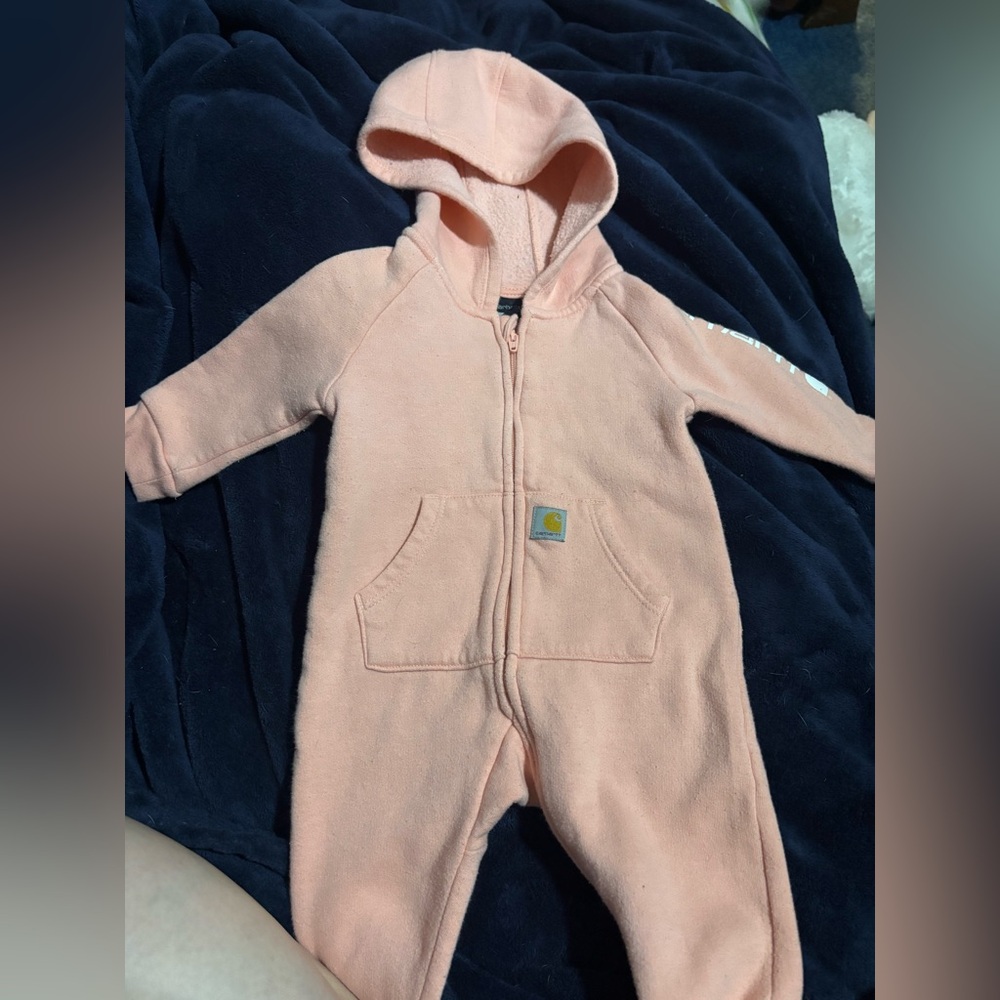 Carhartt Pink One Piece Suit 3 months